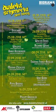 Dialekt schmeckt - Flyer hinten
